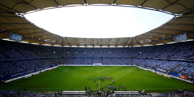 Das Stadion des HSV von innen