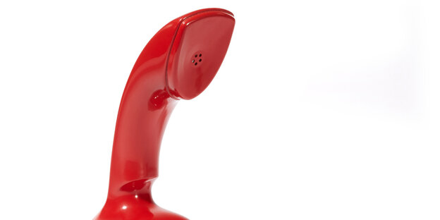 Roter Telefonhörer Roter Telefonhörer