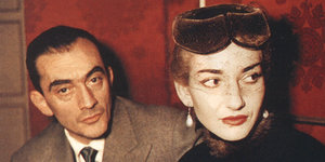 Maria Callas mit Visconti im Teatro alla Scala