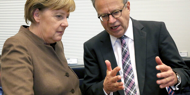 Angela Merkel und Frank-Jürgen Weise Angela Merkel und Frank-Jürgen Weise