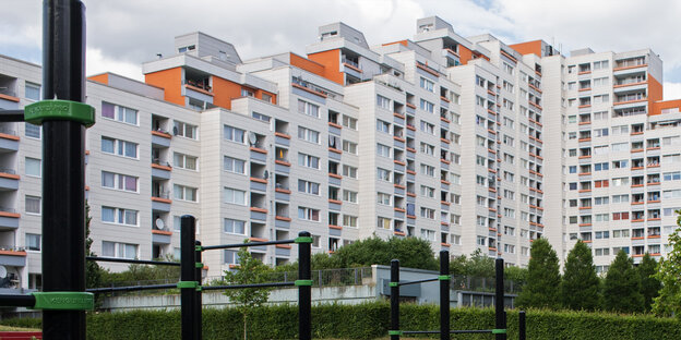 Ein Hochhaus-Wohnblock Ein Hochhaus-Wohnblock