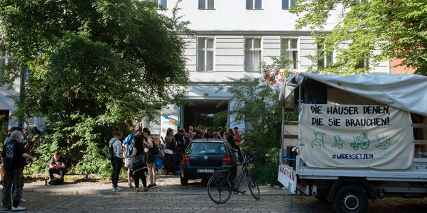Hausbesetzung in der Reichenberger Straße in Kreuzberg Hausbesetzung in der Reichenberger Straße in Kreuzberg
