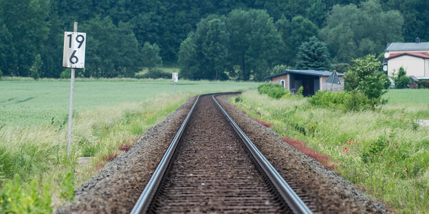 Eine Bahnstrecke im Harz Eine Bahnstrecke im Harz