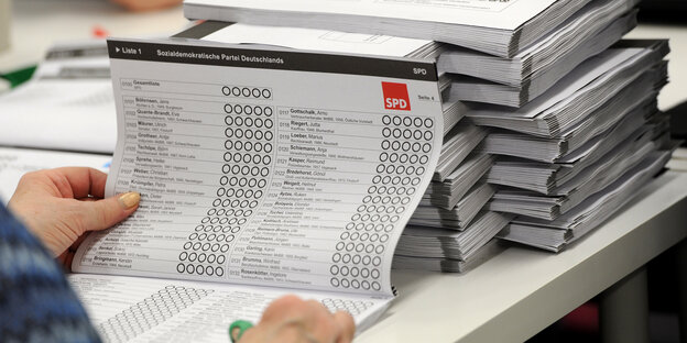 Ein Stimmzettel zur Bremer Bürgerschaftswahl Ein Stimmzettel zur Bremer Bürgerschaftswahl