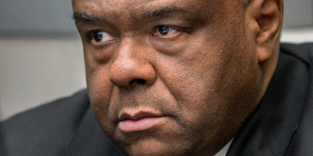 Kongos Ex-Vizepräsidenten Jean-Pierre Bemba im Gerichtssal Kongos Ex-Vizepräsidenten Jean-Pierre Bemba im Gerichtssal