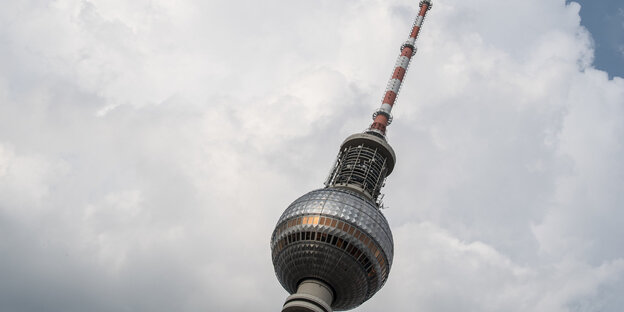Die Spitze des Berliner Fernsehturms Die Spitze des Berliner Fernsehturms