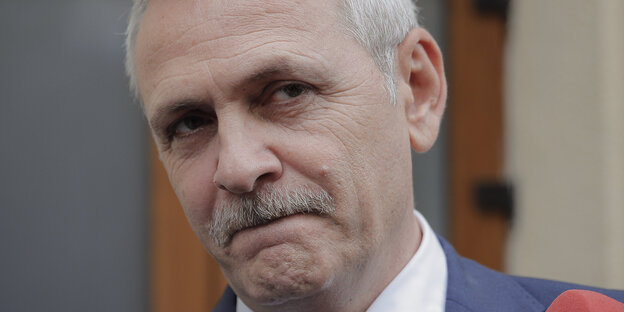 Liviu Dragnea ist Vorsitzender der sozialdemokratischen Partei PSD in Rumänien Liviu Dragnea ist Vorsitzender der sozialdemokratischen Partei PSD in Rumänien