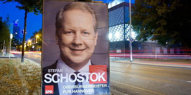 Ein Wahlplakat von Stefan Schostok Ein Wahlplakat von Stefan Schostok