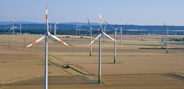 Ein Windpark in Niedersachsen Ein Windpark in Niedersachsen