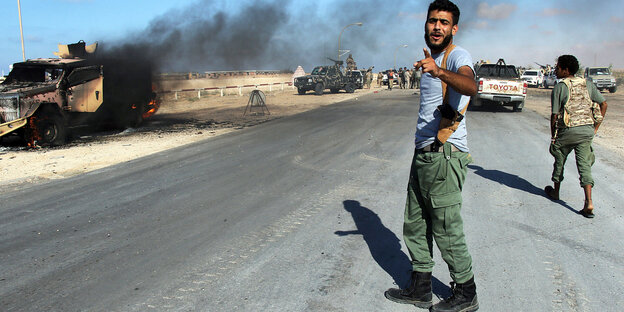 Mitglieder der Libyschen Armee Mitglieder der Libyschen Armee