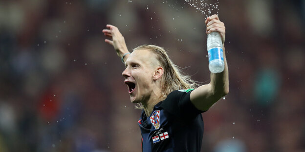 Domagoj Vida jubelt Domagoj Vida jubelt