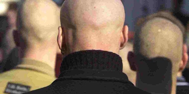 Skinheads von hinten