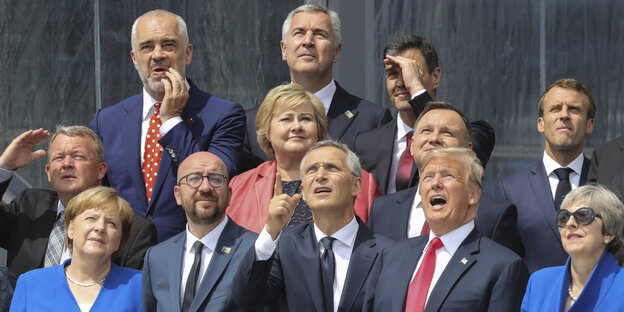 Die Alliierten posieren fürs Gruppenfoto Die Alliierten posieren fürs Gruppenfoto