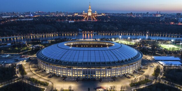 Das Luschniki-Stadion in Moskau Das Luschniki-Stadion in Moskau