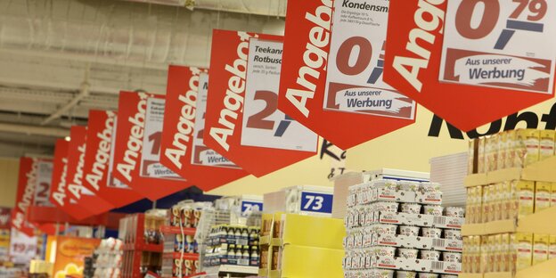 Angebotsregale bei Real Angebotsregale bei Real