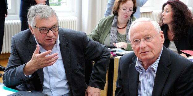 Heinz Bierbaum und Oskar Lafontaine Heinz Bierbaum und Oskar Lafontaine