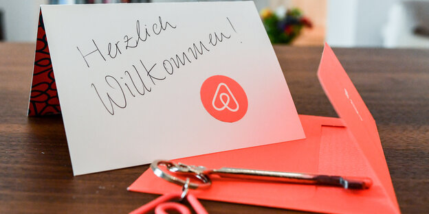 Airbnb-Willkommensschild