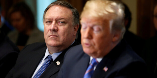 Mike Pompeo und Donald Trump Mike Pompeo und Donald Trump