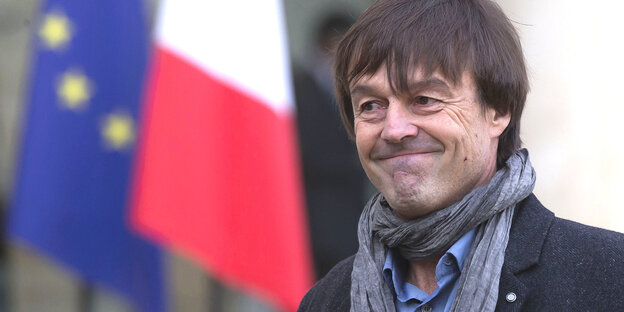 Nicolas Hulot verlässt den Elysee-Palast Nicolas Hulot verlässt den Elysee-Palast