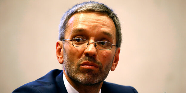 Österreichs Innenminister Herbert Kickl Österreichs Innenminister Herbert Kickl