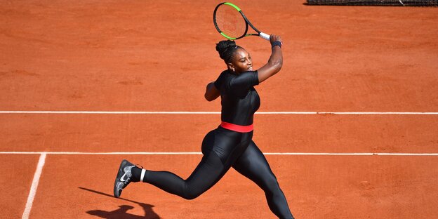 Serena Williams im Catsuit Serena Williams im Catsuit