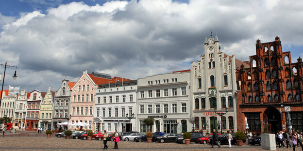 Häuser in der Altstadt von Wismar Häuser in der Altstadt von Wismar