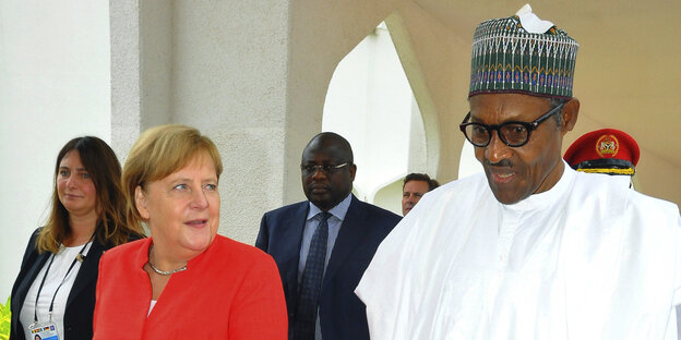 Angela Merkel und Muhammadu Buhari Angela Merkel und Muhammadu Buhari