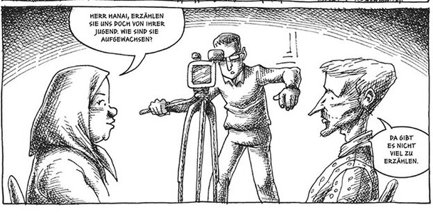 Auszug aus der Graphic Novel „Die Spinne von Maschhad“ Auszug aus der Graphic Novel „Die Spinne von Maschhad“