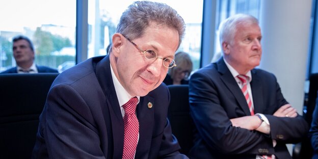 Hans-Georg Maaßen (links) und Horst Seehofer Hans-Georg Maaßen (links) und Horst Seehofer