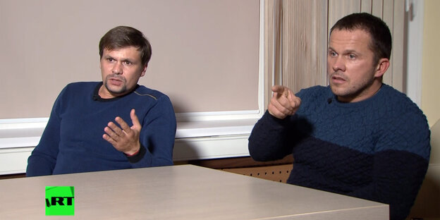 Ruslan Boschirow (l) und Alexander Petrow Ruslan Boschirow (l) und Alexander Petrow