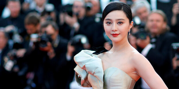 Fan Bingbing posiert vor Fotografen