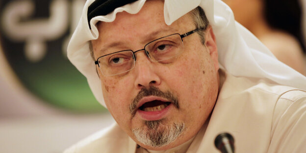 Der saudische Journalist Jamal Khashoggi im Porträt Der saudische Journalist Jamal Khashoggi im Porträt