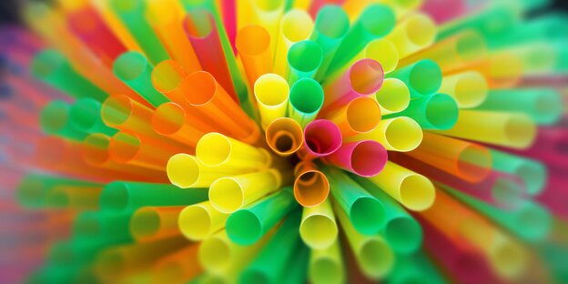 Bunte Strohhalme Bunte Strohhalme