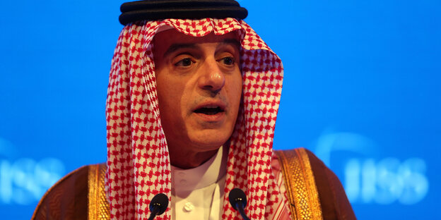 Der saudische Außenminister Al-Jubeir Der saudische Außenminister Al-Jubeir