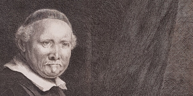 Eine Rembrandt-Radierung Eine Rembrandt-Radierung