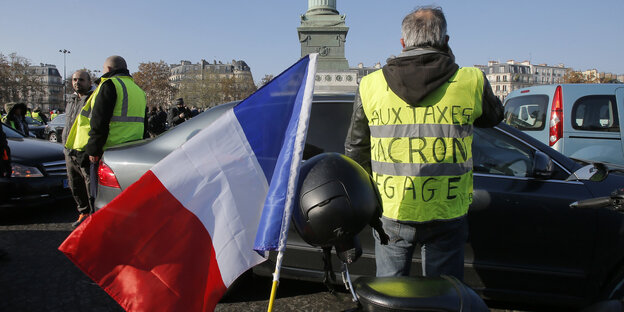 Straßenblockaden gegen höhere Spritpreise in Frankreich Straßenblockaden gegen höhere Spritpreise in Frankreich