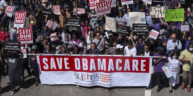 Protest für Obamacare Protest für Obamacare
