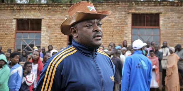 Pierre Nkurunziza mit Hut Pierre Nkurunziza mit Hut
