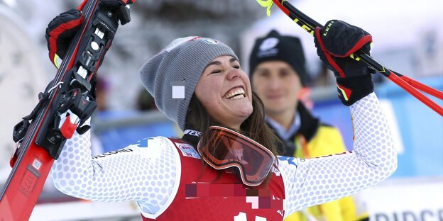 Die italienische Skifahrerin Nicol Delago beim Ski-Weltcup in Val Gardena, italien Die italienische Skifahrerin Nicol Delago beim Ski-Weltcup in Val Gardena, italien