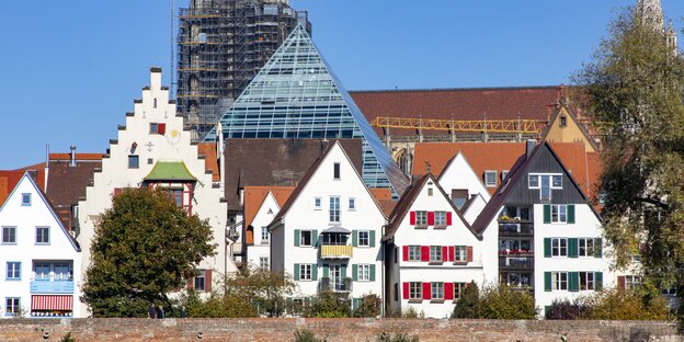 Ulmer Altstadt mit Neubau Ulmer Altstadt mit Neubau