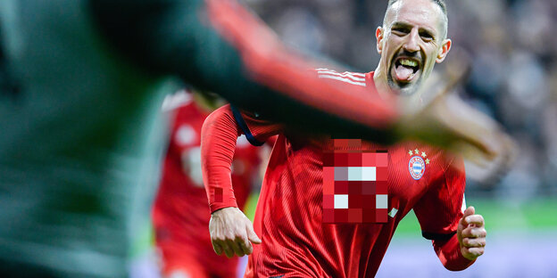 Franck Ribéry jubelt