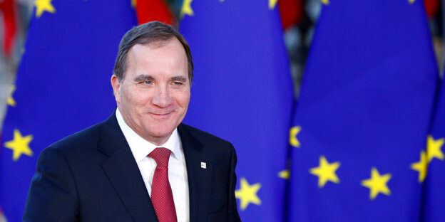 Stefan Löfven beim EU-Gipfel in Brüssel im vergangenen Dezember Stefan Löfven beim EU-Gipfel in Brüssel im vergangenen Dezember
