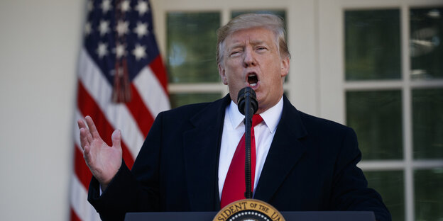 Donald Trump spricht Donald Trump spricht