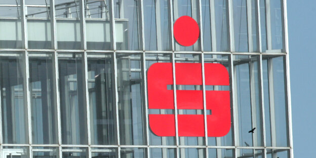 Die obersten Etagen der Sparkasse in Düsseldorf.