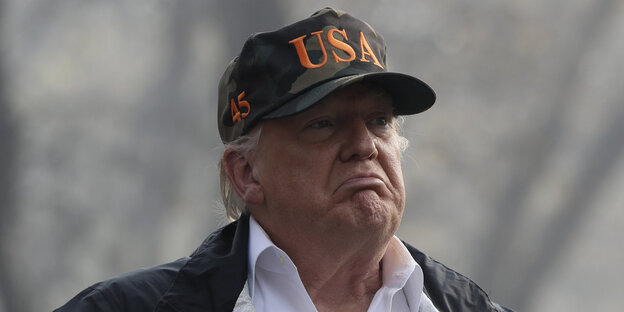 US-Präsident Donald Trump macht eine Grimasse US-Präsident Donald Trump macht eine Grimasse
