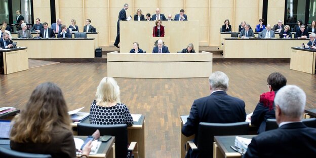 Blick in den Plenarsaal des Bundesrats