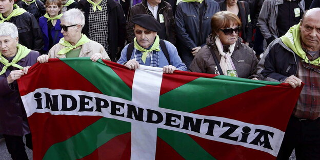 Demo für Unabhängigkeit des Baskenlandes. Demo für Unabhängigkeit des Baskenlandes.
