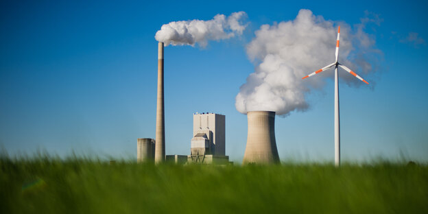 Das Kohlekraftwerk Mehrum in Niedersachsen