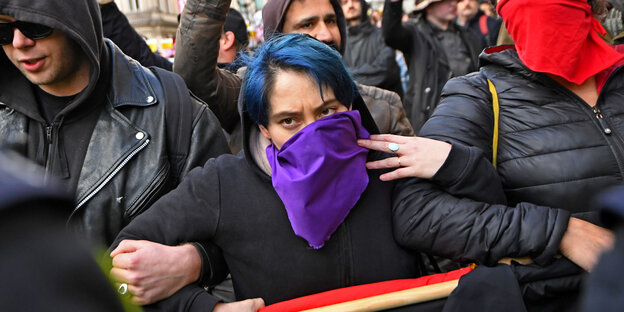 Demonstration gegen die "Brexit Betrayal Rally" Demonstration gegen die "Brexit Betrayal Rally"