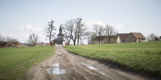 Ein Feldweg und Moetzelbach in Thüringen Ein Feldweg und Moetzelbach in Thüringen